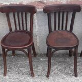 Chaises bistrot Baumann, années 50. (Lot de 4)