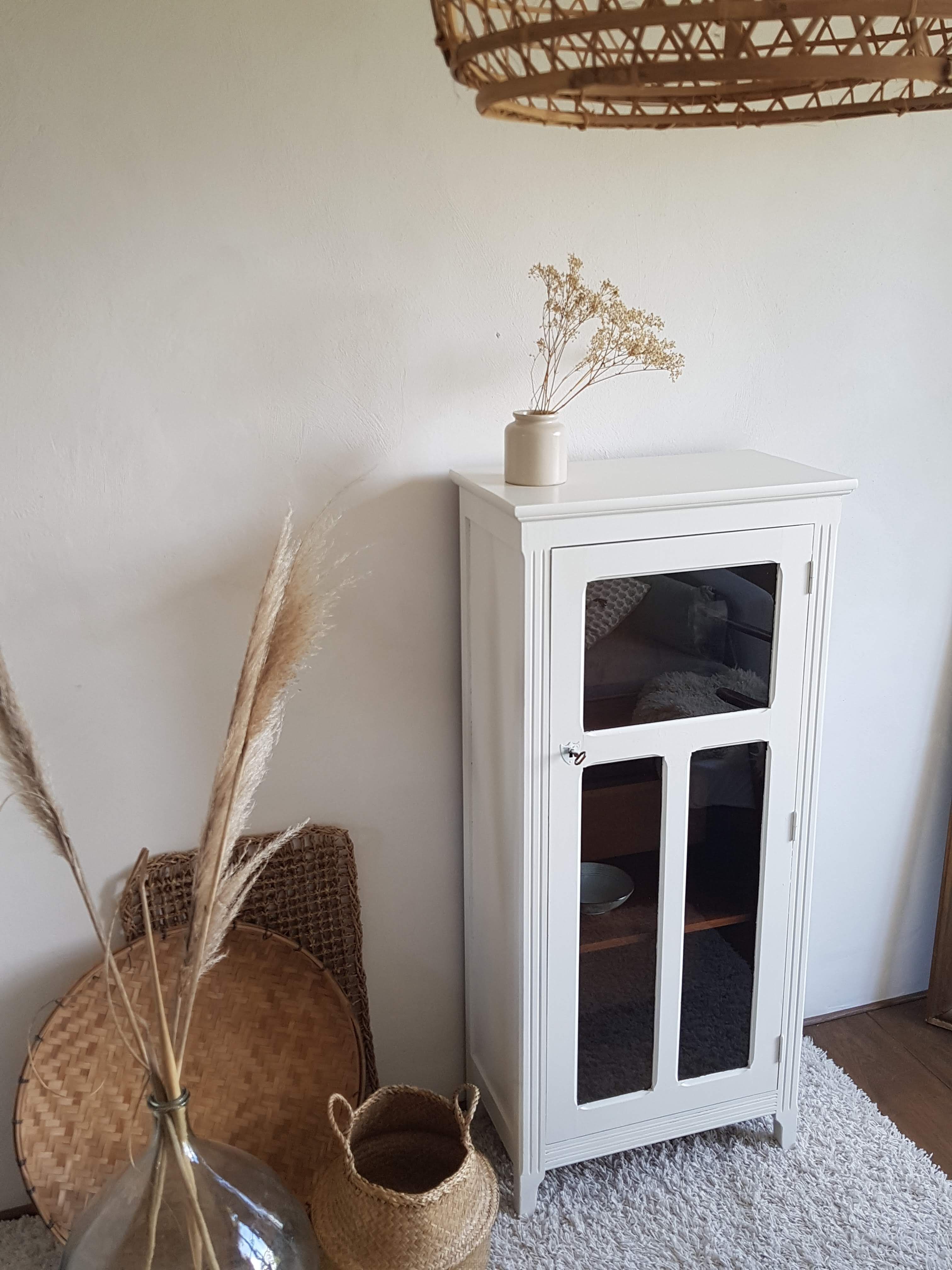 Old white parisian wardrobe