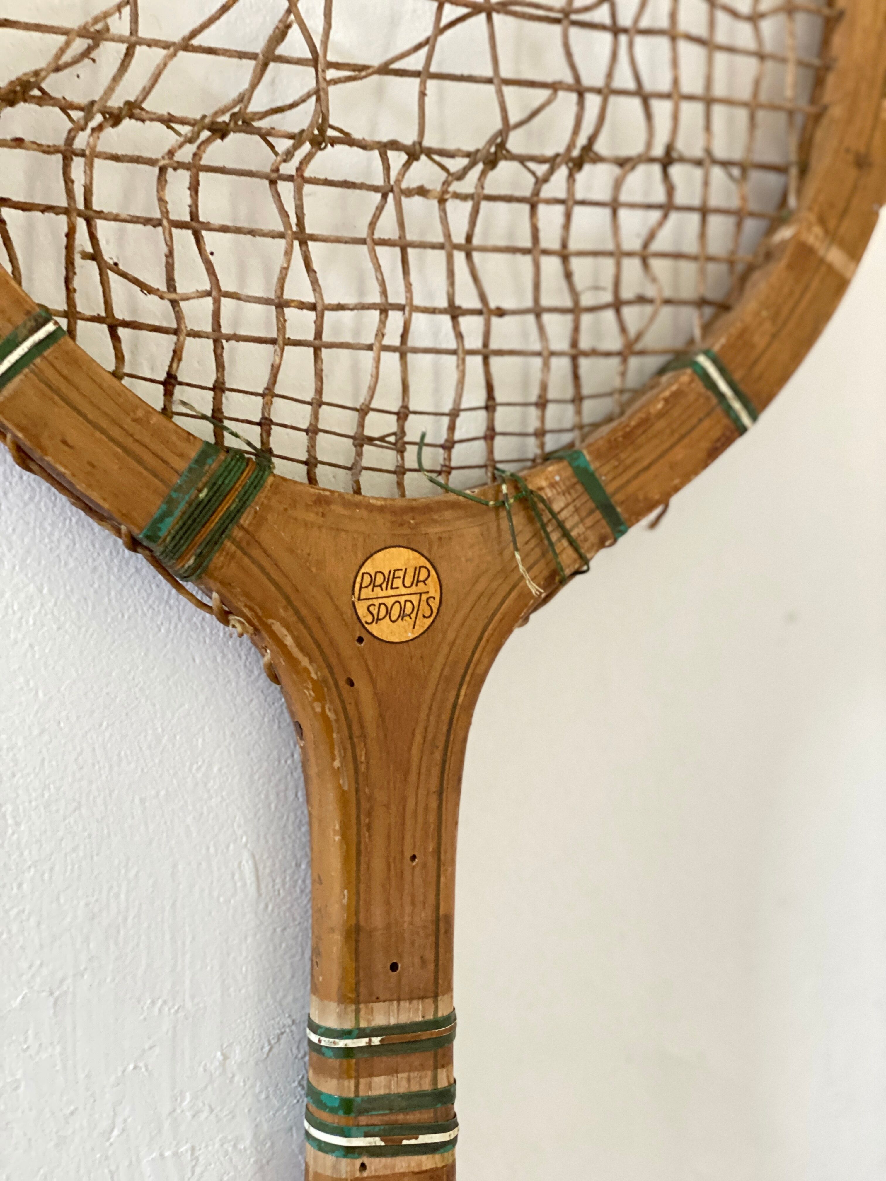 Ancienne paire de raquette de tennis vintage