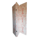 Rare folding screen with notches "Pierre Frey fabric" upholstery finish.