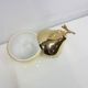"Pear" ice bucket, gold-colored, gold-finished material, designed by H. Tur