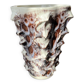 Large vintage Vallauris vase, antique ceramic