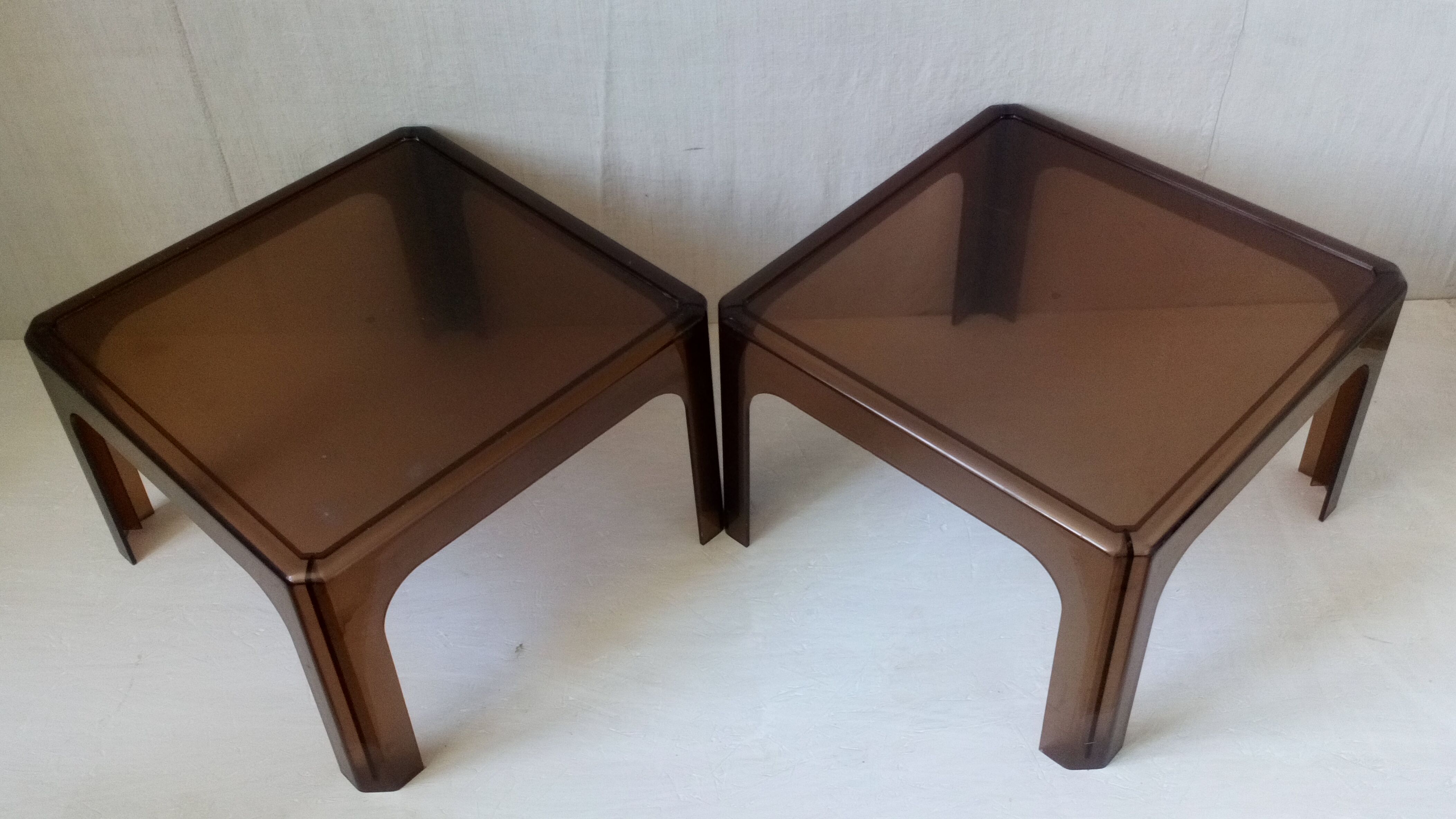 Pair of 70s coffee tables