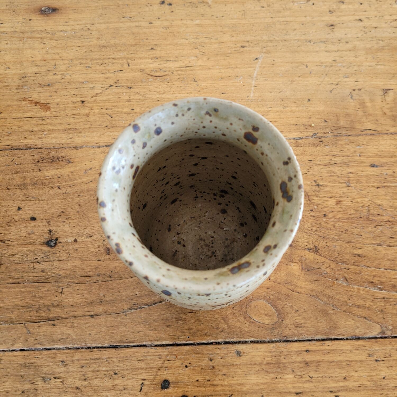 Pyrite sandstone vase