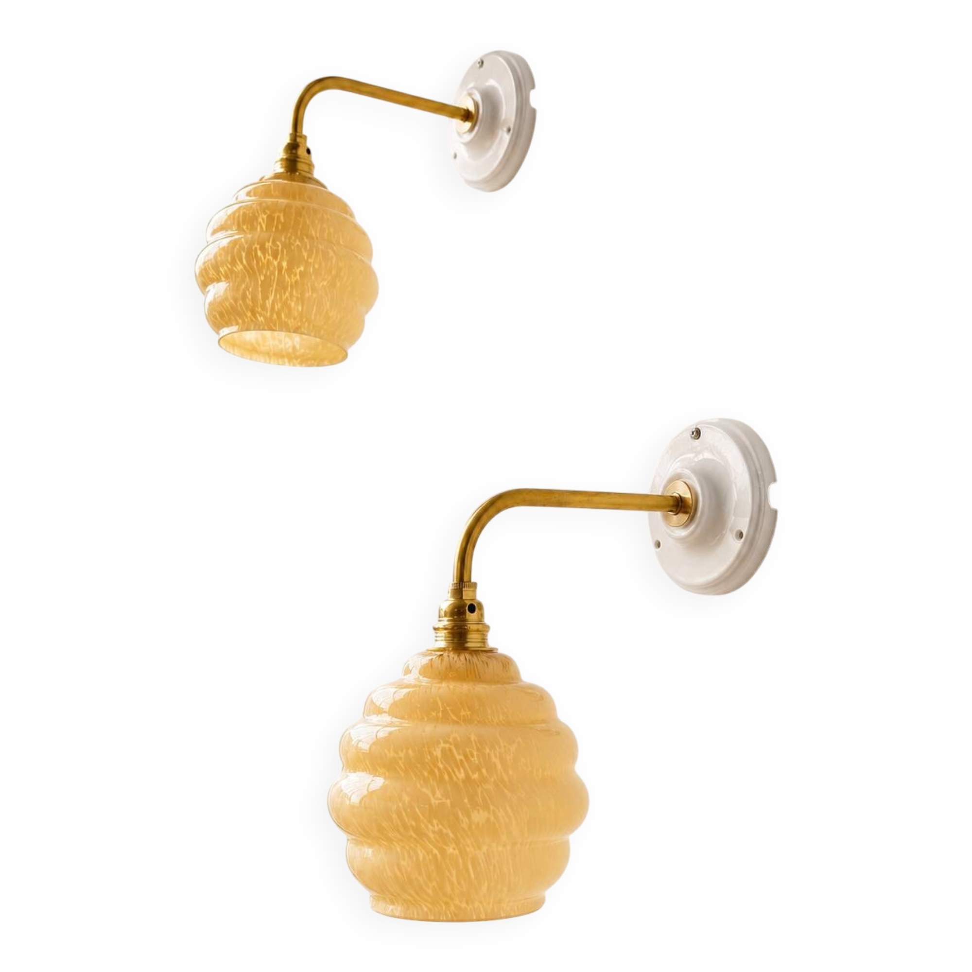 Vintage Clichy wall lights