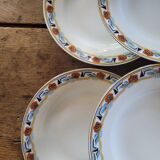 10 Art Deco deep plates MLV France