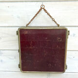 Former barber triptych mirror 77x24cm