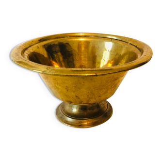 Golden brass cup