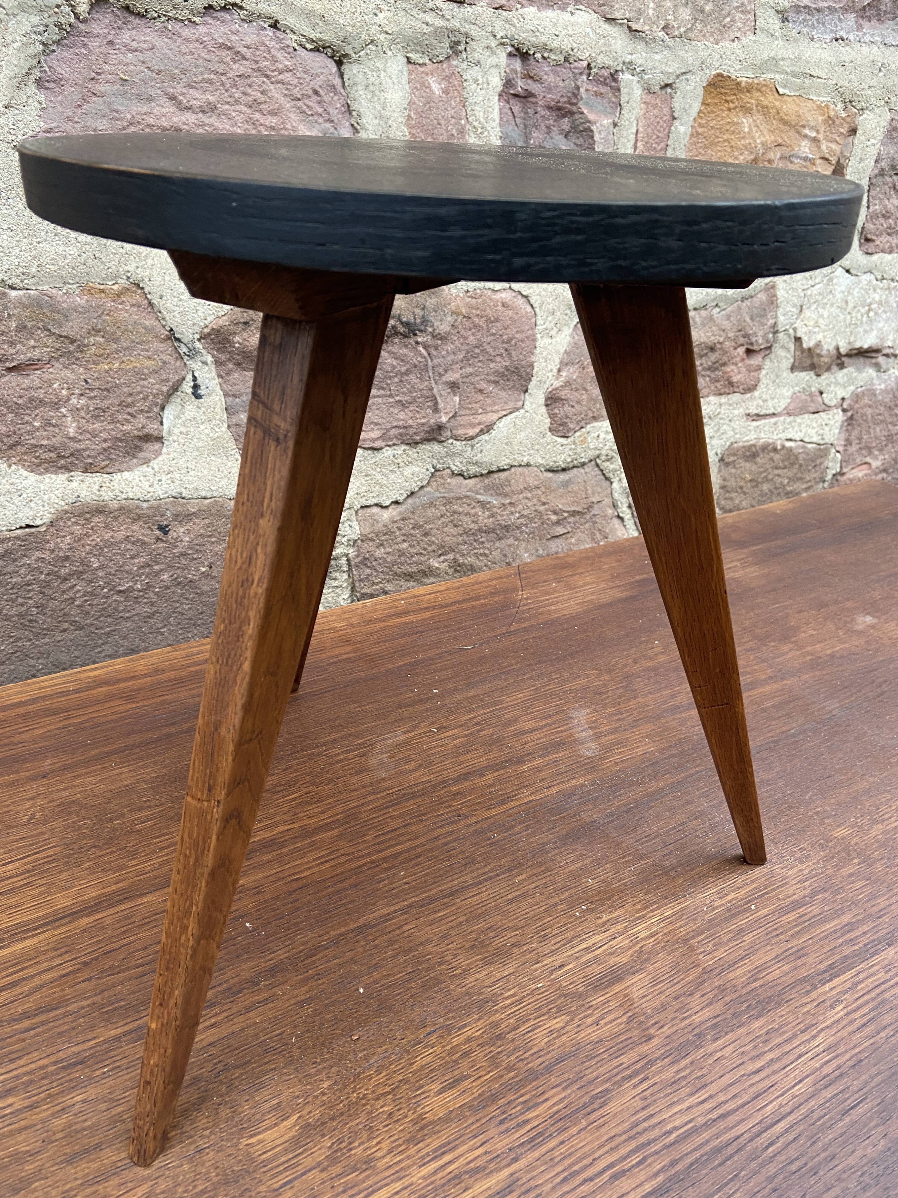 Scandinavian tripod stool 1960