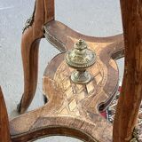 Very beautiful and old wooden marquetry planter, Napoleon III period, mid-19th century.