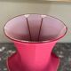 Lampshade in pinkish-burgundy fabric