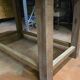 Old farmhouse table made of solid wood - Vintage work table