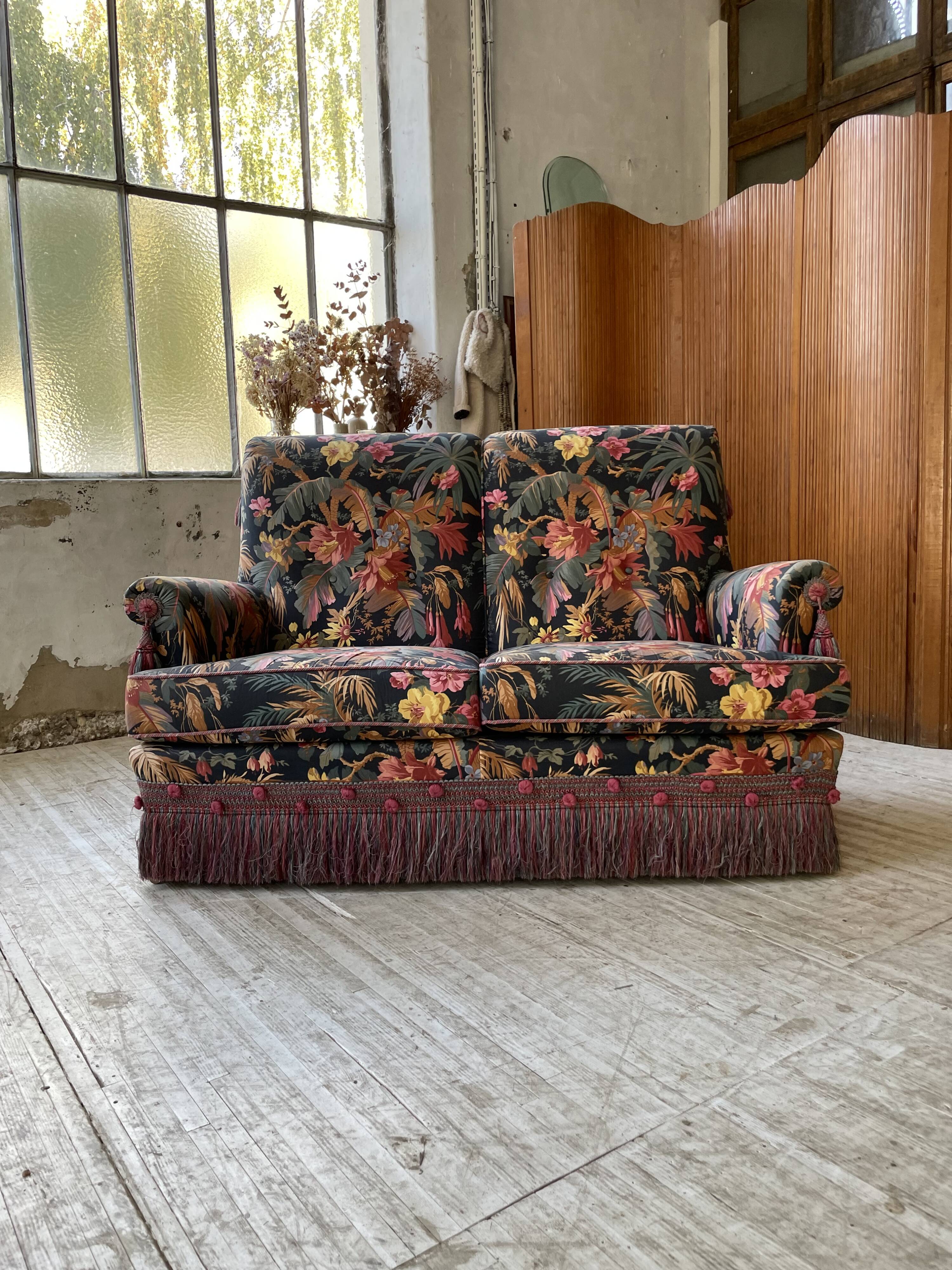 Jean Roche floral sofa