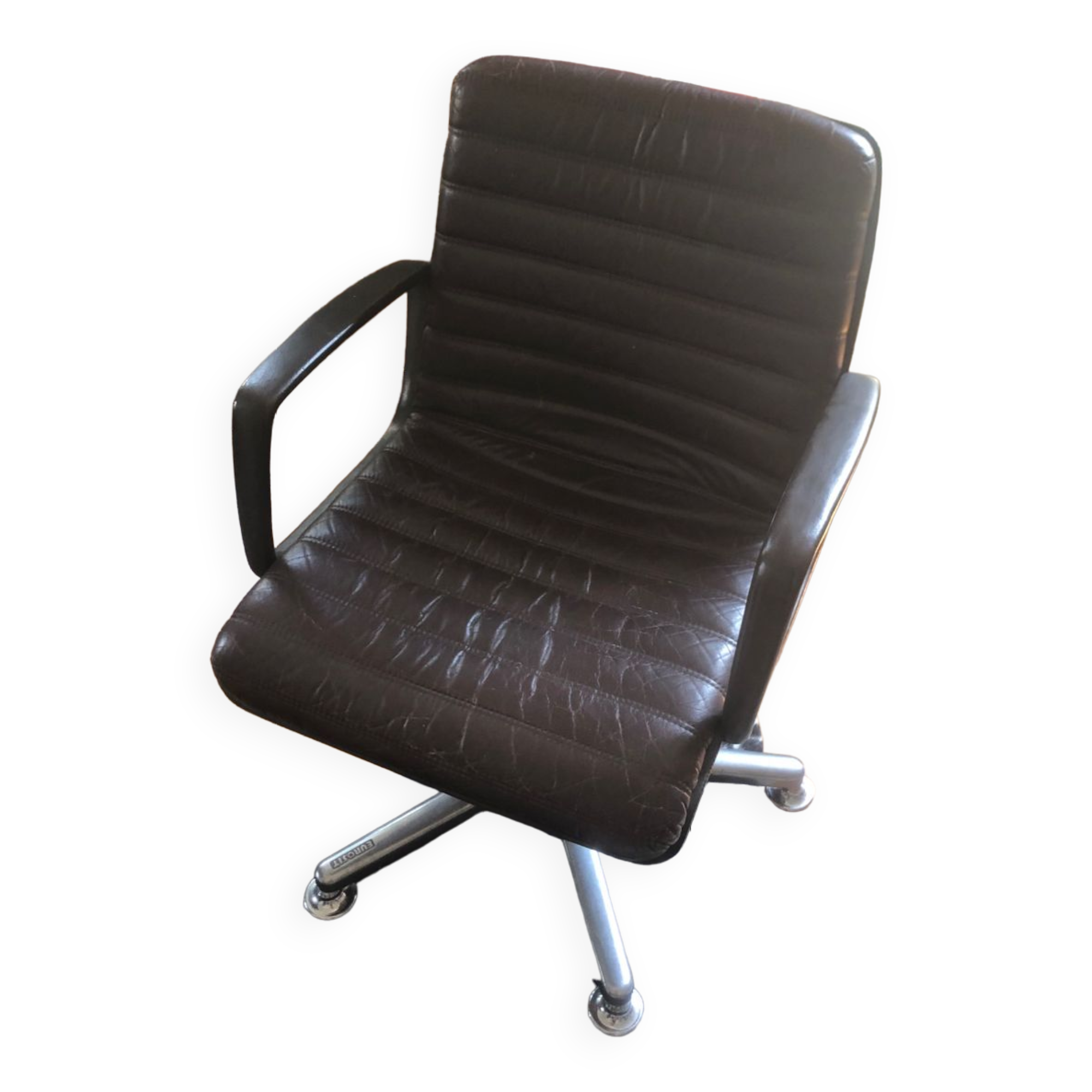 Eurosit leather chair (year 70/80)