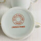 4 Cups and Saucers for Coffee Haviland Model Ambassade (blue rim)