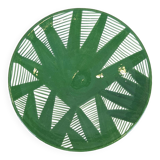 Medium plate - green palms