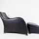 Montis Loge leather armchair with ottoman by Gerard van den Berg