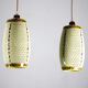 Pair of vintage oriental ceramic pendant lights, 1980s