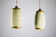 Pair of vintage oriental ceramic pendant lights, 1980s