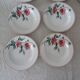 12 assiettes anciennes plate et creuse HBCM Creil Montereau Luxeuil œillets