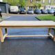 Solid oak farmhouse table 1990 250cm