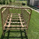 Wicker baby cot