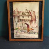 Watercolour signed Borgetto