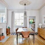 Walnut wood dining table