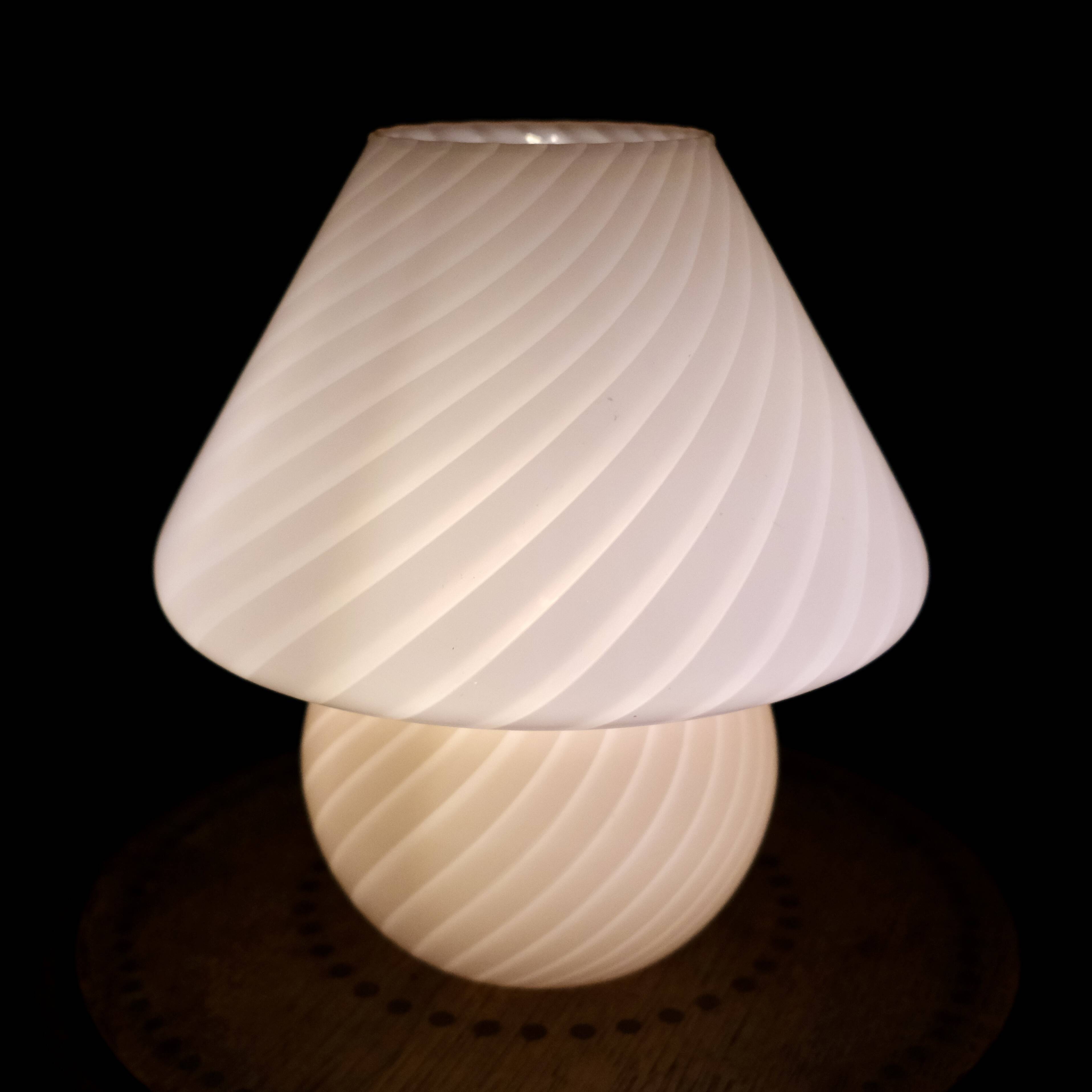 Murano glass mushroom lamp, Italy, 1970s