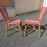 Pair of vintage Parisian bistro chairs