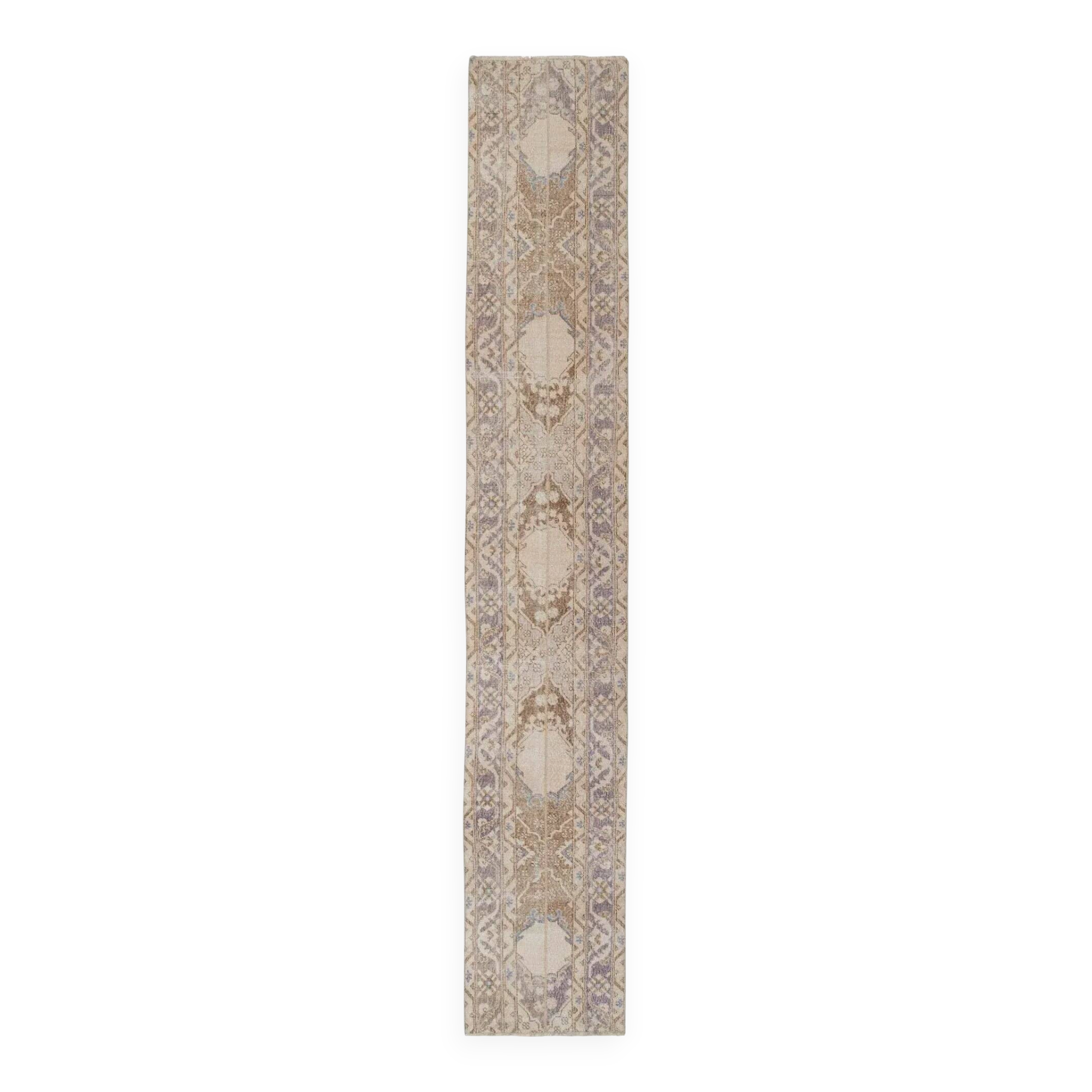 Vintage Turkish hallway rug 59x340 cm