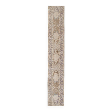 Tapis de couloir turc vintage 59x340 cm