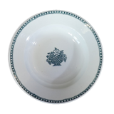 Round art deco faience dish of st amand no digoin