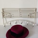 Vintage wall coat rack