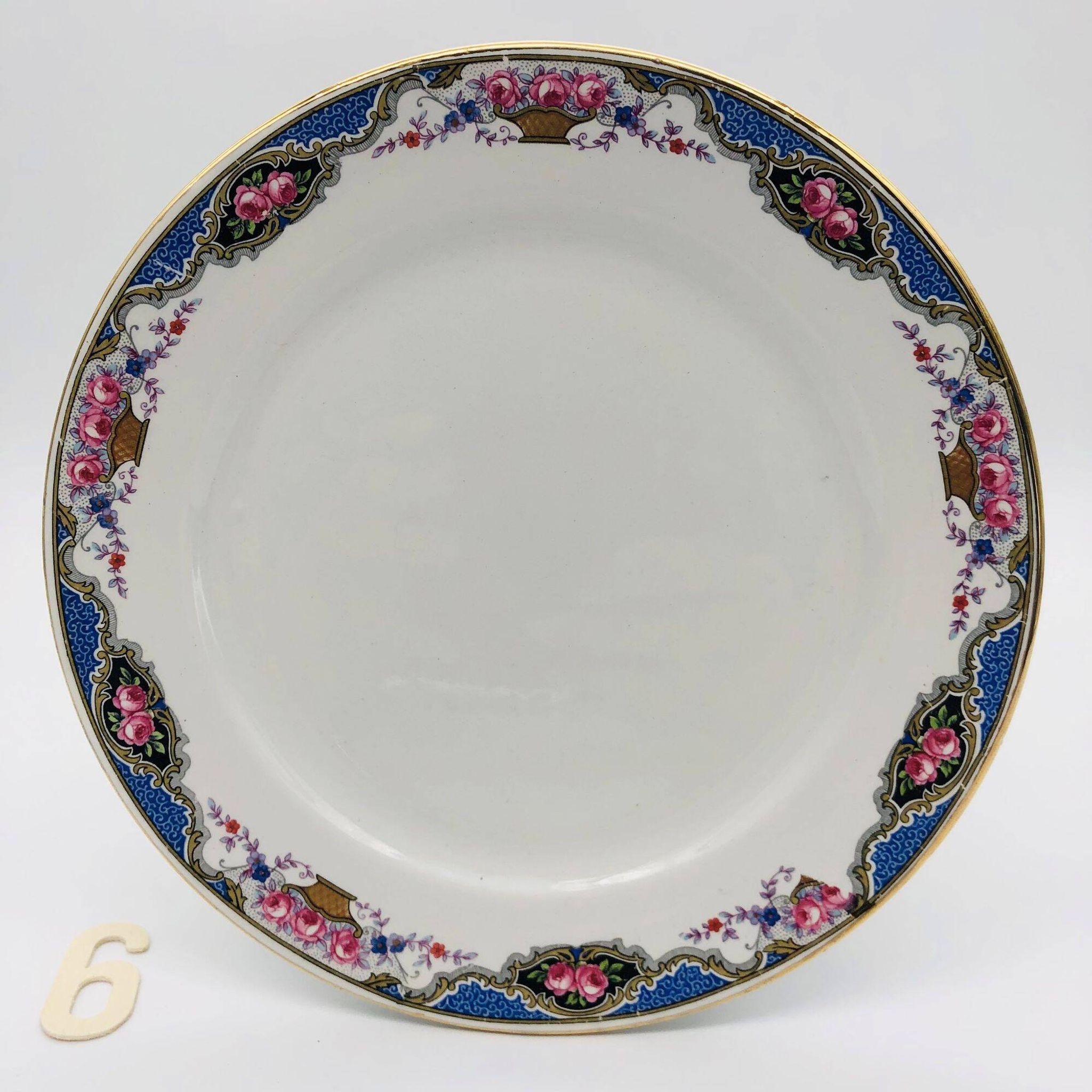 6 dessert plates "Sarreguemines & Digoin".