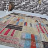 Vintage Anatolian Oushak Patchwork Rug sku 3040