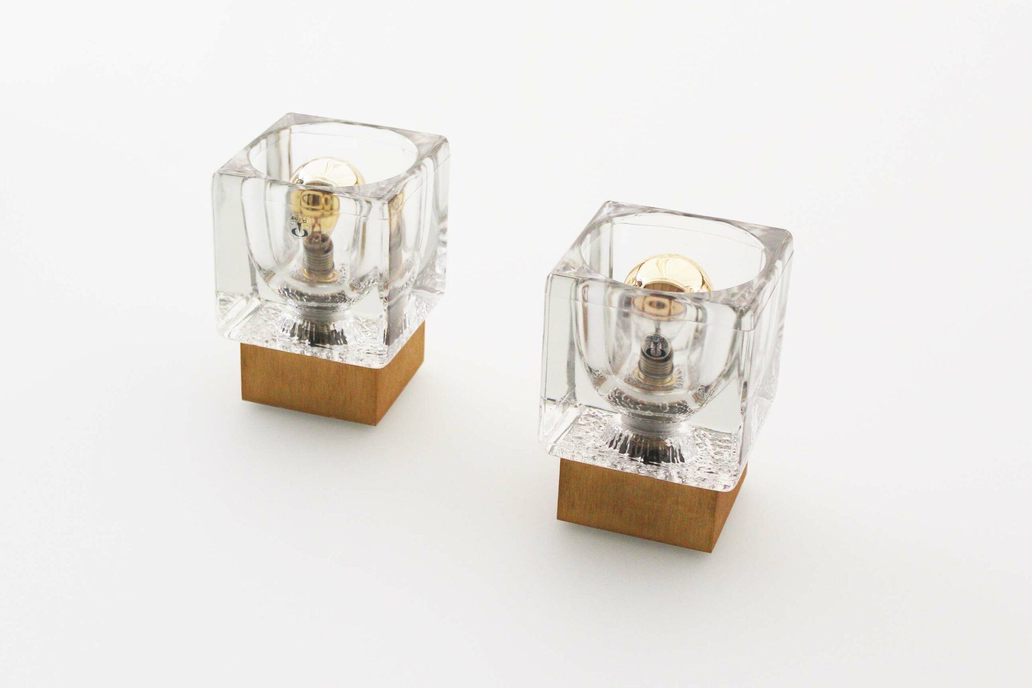 Fantastic set of 2 Sputnik Peill Putzler Wall Sconces