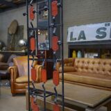 Vintage coat rack in ceramic and metal 1960