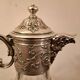 Gallia Christofle crystal and silver-plated metal jug
