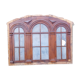 Séparation ancienne bois et vitre, fenêtre verre