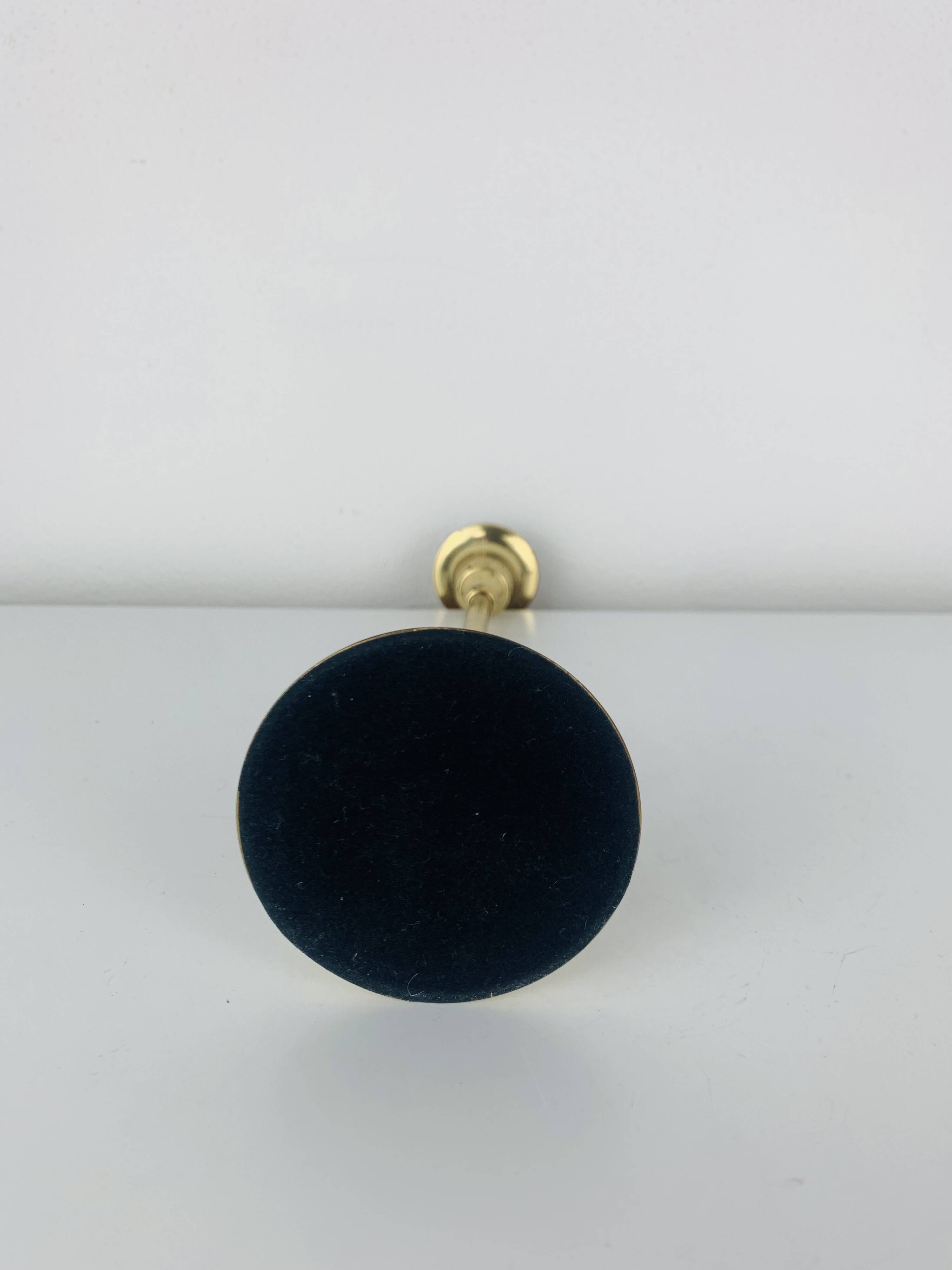 Vintage gold brass candle holder