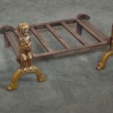 Paire de chenets en bronze Anton Prinner 1930