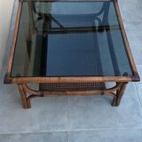 Table basse en bambou