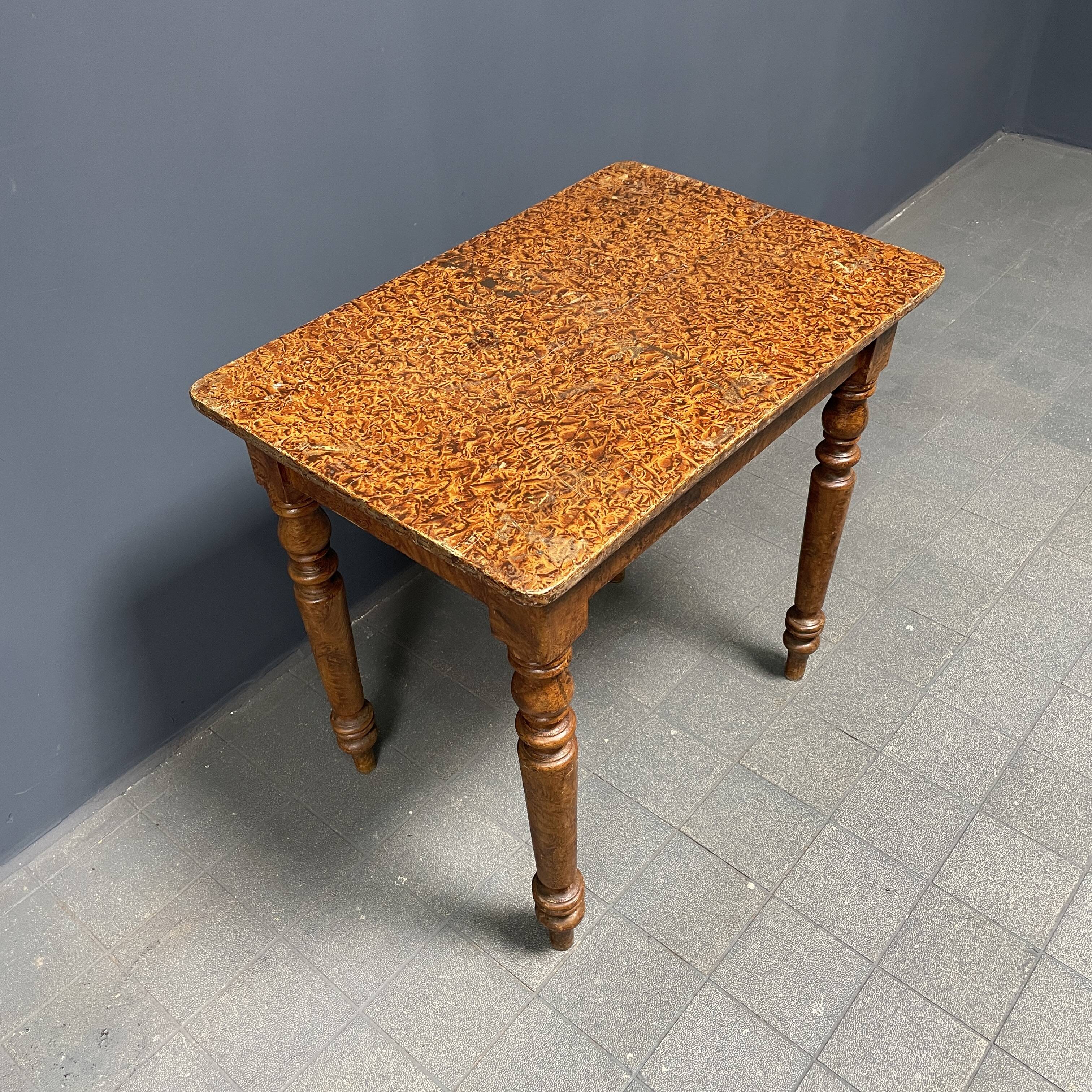 Painted old brocante small table
