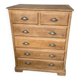 1950 oak chiffonier chest of drawers