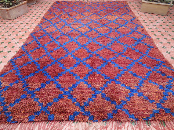 Carpet beni ouarain 231 x 144 cm,