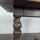 Louis XIII oak table with baluster legs and H stretcher.