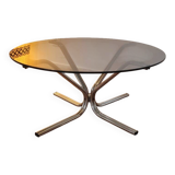Vintage glass coffee table