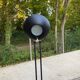 Italian vintage black & brass floor lamp — Articulated with Relco dimmer 19