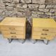 Pair of vintage 1960's bedside tables